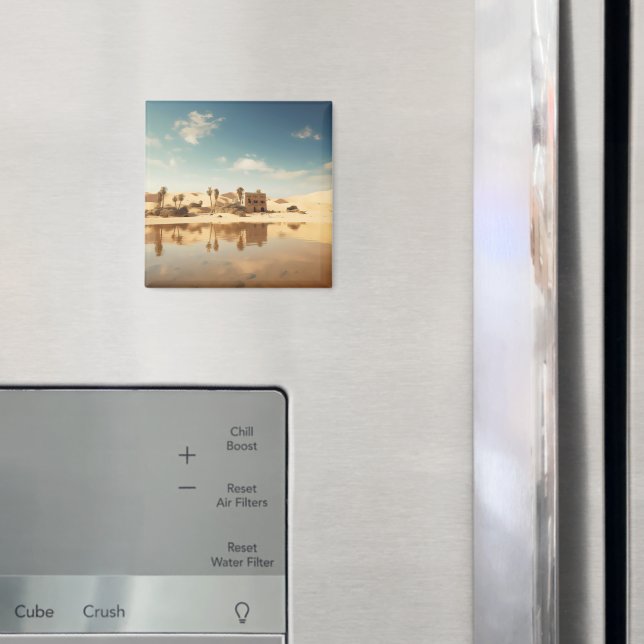 Sunny Desert Oasis Magnet (In Situ (Kühlschrank))