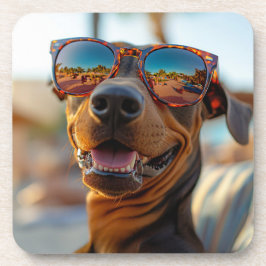 Sunny Dobermann Getränkeuntersetzer