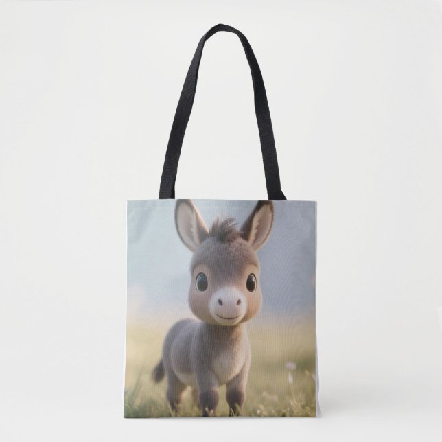 Sunny Donkey Tote Bag Tasche (Vorderseite)