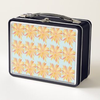 Sunny Floral Sunburst Metall Brotdose