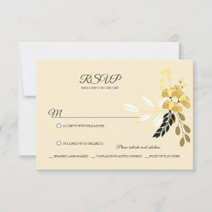 Sunny Floral UAWG RSVP Karte