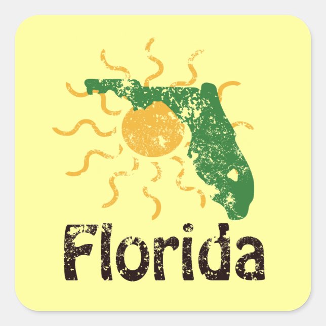 Sunny Florida Stickers (Vorderseite)