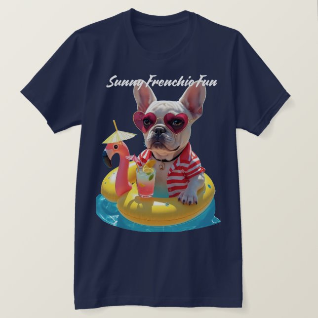 Sunny Frenchie Fun T-Shirt (Design vorne)