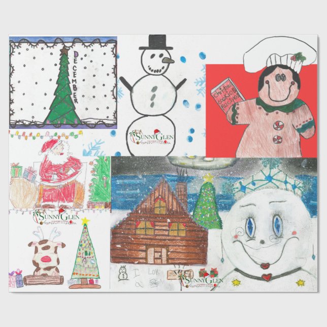 Sunny Glen Wrapping Paper Geschenkpapier (Flach)