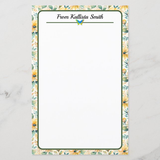 Sunny Gold Blume (Vorderseite)