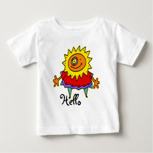 SUNNY LADY Comic Stil + Ihr Backgr. Ideen Baby T-shirt