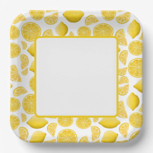 Sunny Lemon Day Pappteller