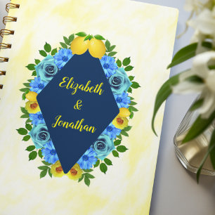 Sunny Lemon Floral Wedding Planer