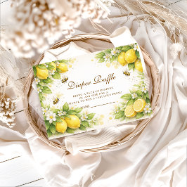 Sunny Lemon Honey Bee Diapper Raffle Begleitkarte