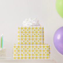 Sunny Lemon Slices Wrapping Paper