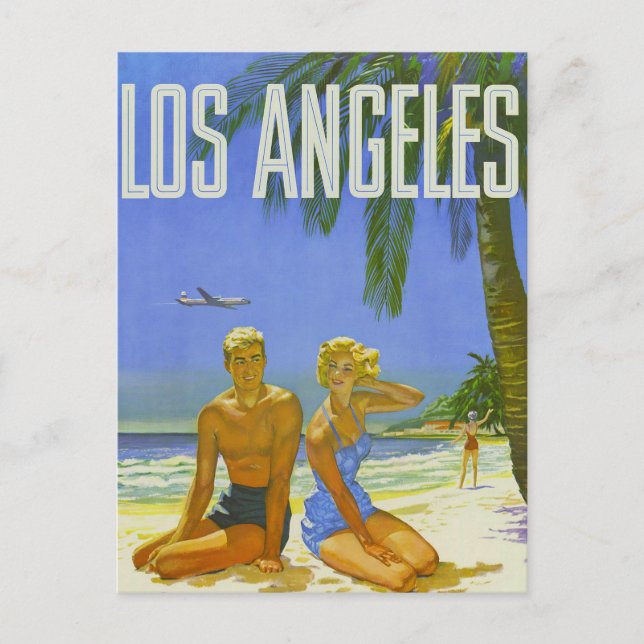 Sunny Los Angeles Greetings Postkarte (Vorderseite)