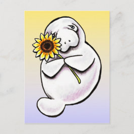 Sunny Manate Off Leash Art™ Postkarte