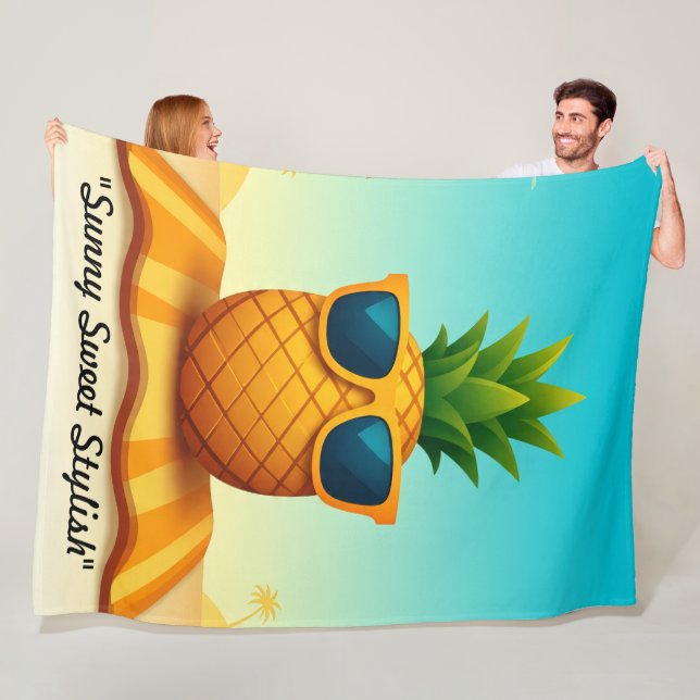 "Sunny Paradise Glow" Fleecedecke (Beispiel)