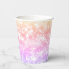 Sunny Pastel Colors Bubbly Polka Dots Paper Cups Pappbecher