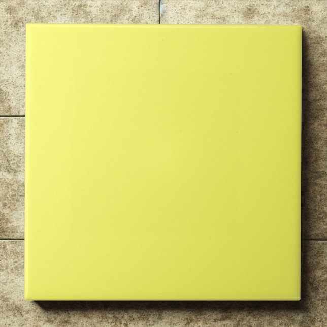 Sunny Pastel Light Yellow Fliese (Von Creator hochgeladen)