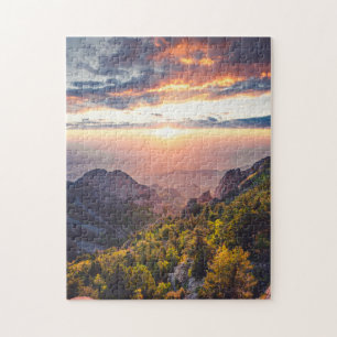 Sunny Pittoresque Puzzles Mountain Art Complexe Ji