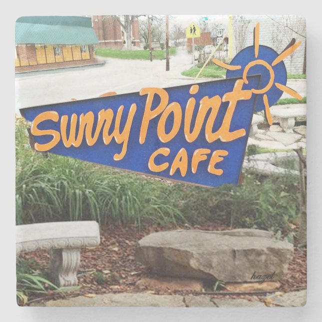 Sunny Point, Asheville, Sunny Point Untersetzer, Steinuntersetzer (Vorderseite)