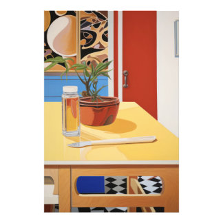 Sunny Pop Potted Pflanze Stillleben Fotodruck