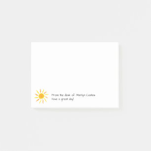 Sunny Positive Message Custom Post-it Klebezettel