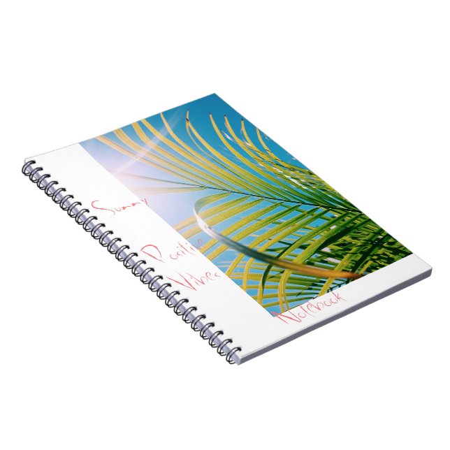 Sunny Positive Vibes Notebook Notizblock (Rechte Seite)