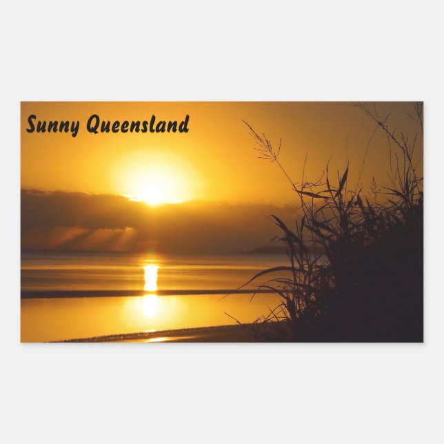 Sunny Queensland Aufkleber (Vorderseite)