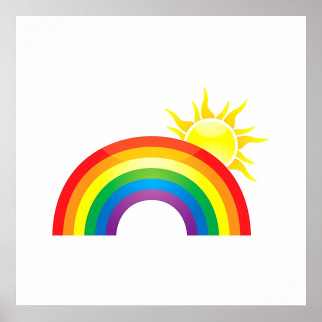 Sunny Rainbow Poster (Vorne)
