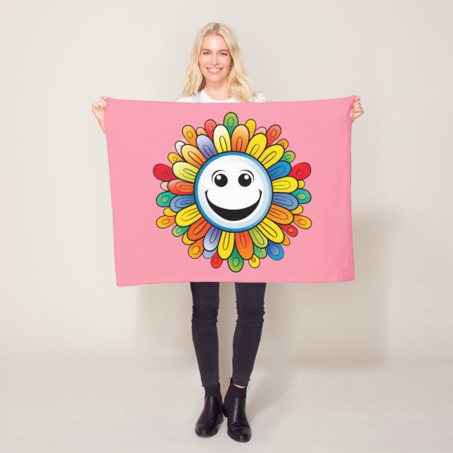 Sunny Ray Flower Fleecedecke (Beispiel)