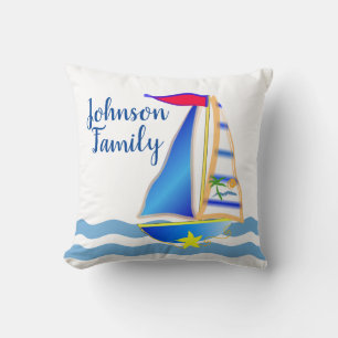 Sunny Sailing Day Kissen