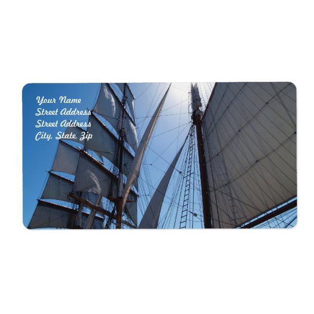 Sunny Sails BackShipping Label (Vorne)