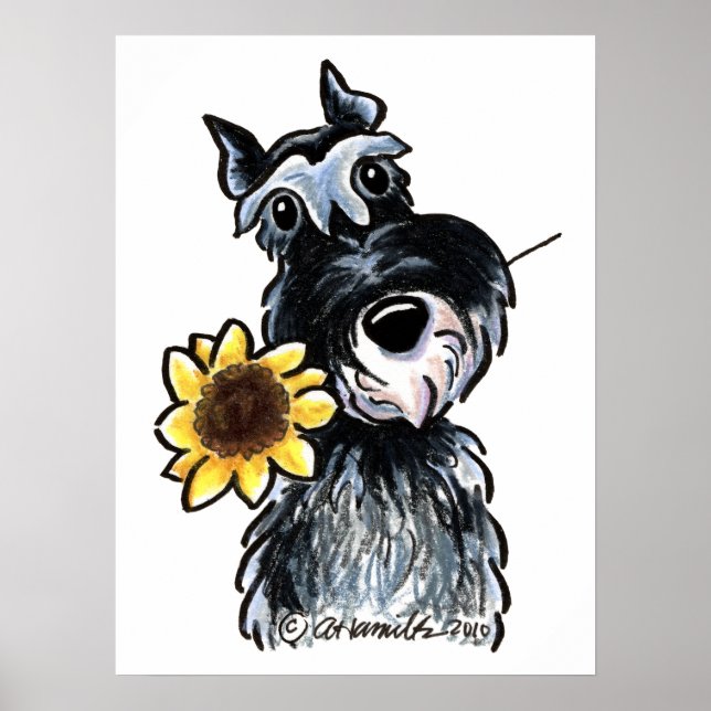 Sunny Schnauzer Classic Poster (Vorne)