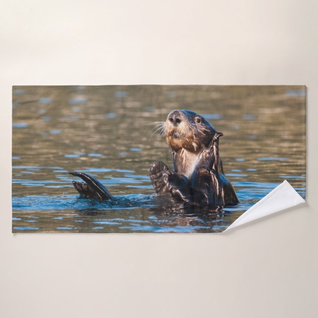 Sunny Sea Otter Badehandtuch (Badehandtuch)
