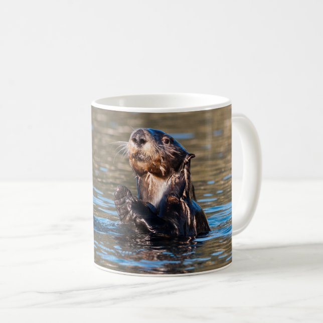 Sunny Sea Otter Kaffeetasse (VorderseiteRechts)