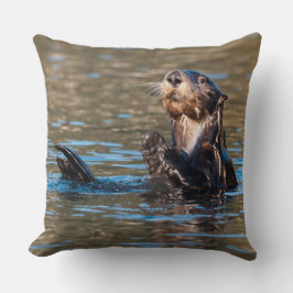 Sunny Sea Otter Kissen