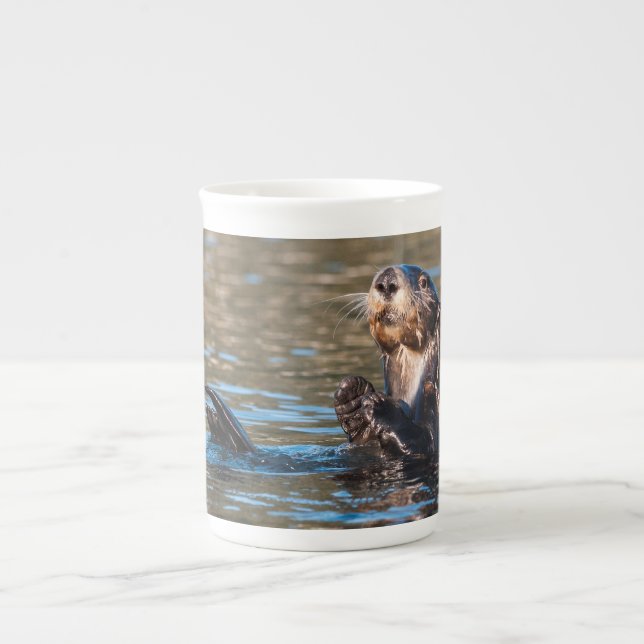 Sunny Sea Otter Prozellantasse (Vorderseite)