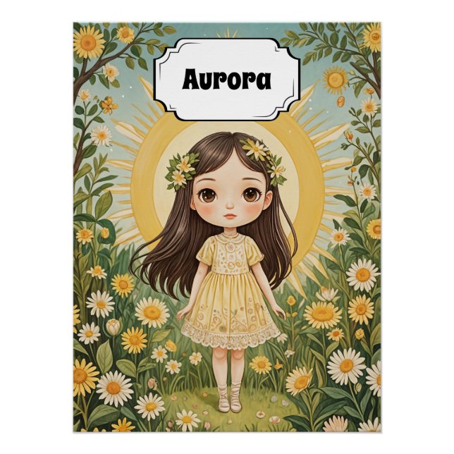 Sunny Serenade Personalisiert Poster (Vorderseite)