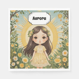 Sunny Serenade Personalisiert Serviette