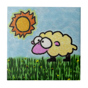 Sunny Sheep Fliese