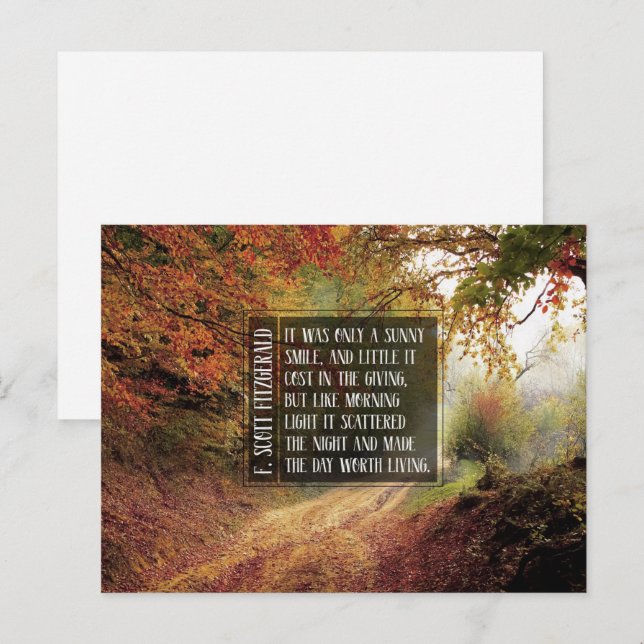 Sunny Smile Postkarte (Vorne/Hinten)