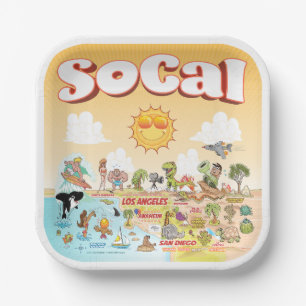 Sunny SoCal Pappteller