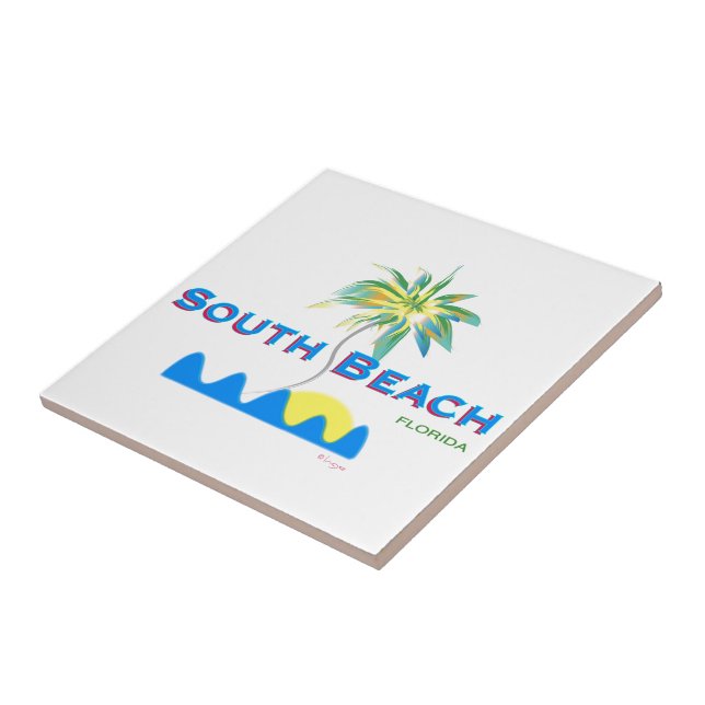 Sunny South Beach, Florida Fliese (Seite)