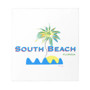 Sunny South Beach, Florida Notizblock