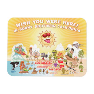 Sunny Southern California Souvenir Magnet