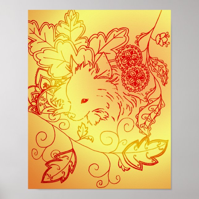 Sunny Spitz Poster Print (Vorne)