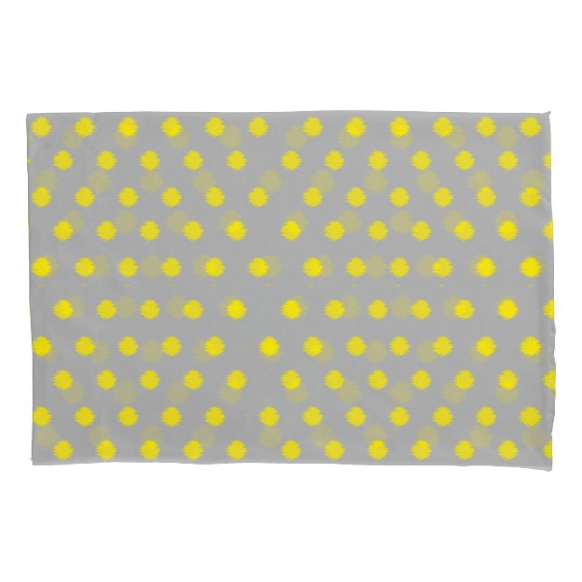 Sunny Splatter Polka Dot Pattern Kissenbezug (Vorderseite)