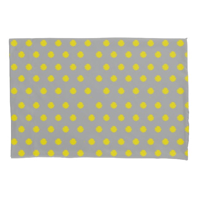 Sunny Splatter Polka Dot Pattern Kissenbezug (Vorderseite)