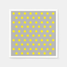 Sunny Splatter Polka Dot Pattern Serviette