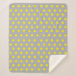 Sunny Splatter Polka Dot Pattern Sherpadecke