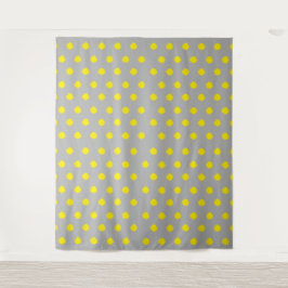 Sunny Splatter Polka Dot Pattern Wandteppich