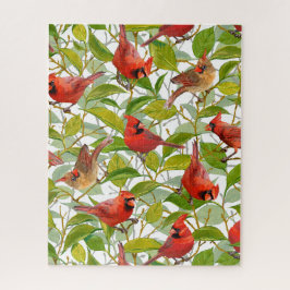 Sunny Spring Kardinals Jigsaw Puzzle