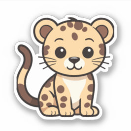 Sunny the Baby Cheetah Aufkleber